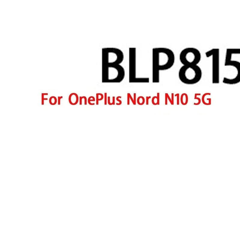 100% Original High Quality For OnePlus BLP815 4300mAh Phone Replacement Battery For OPPO Oneplus Nord N10 5G Batteries Bateria
100% Original High Quality For OnePlus BLP815 4300mAh Phone Replacement Battery For OPPO Oneplus Nord N10 5G Batteries Bateria