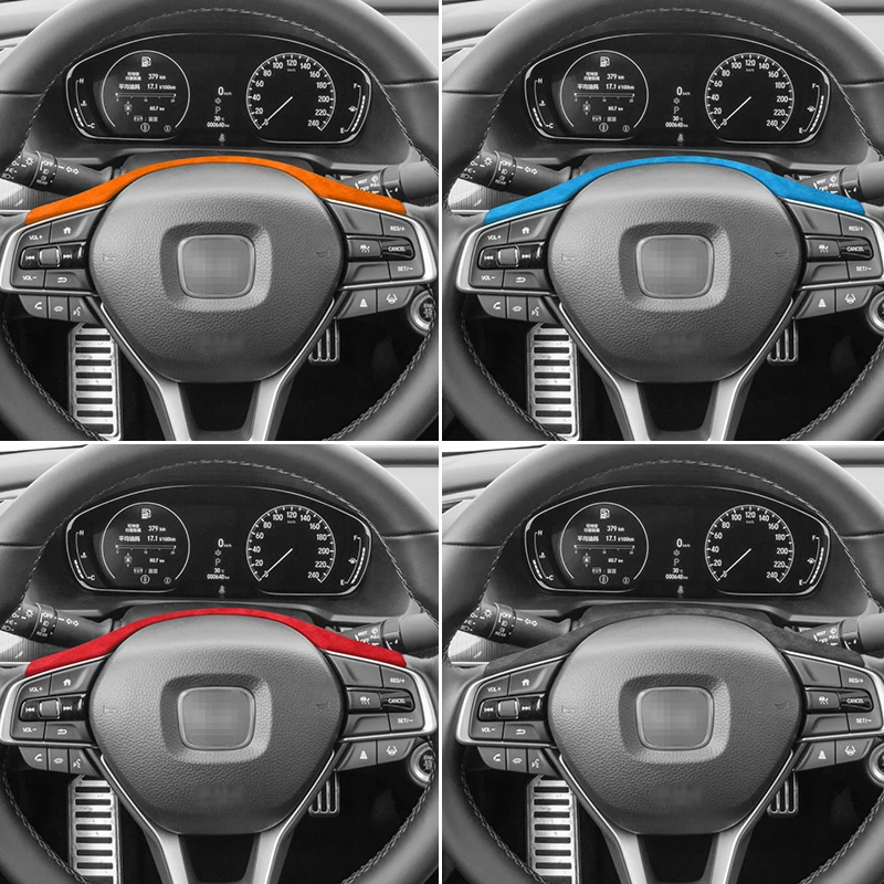 Made of Alcantara For Honda Accord 10th Gen Facelift & INSPIRE Auto Steering Wheel Decorative Frame Trim Sticker Car Accessory
Made of Alcantara For Honda Accord 10th Gen Facelift & INSPIRE Auto Steering Wheel Decorative Frame Trim Sticker Car Accessory