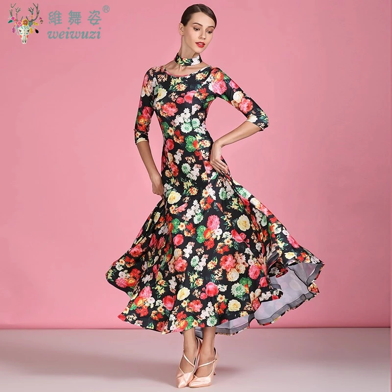 Платье с принтом для бальных танцев, женская одежда для танго, вальса, фокстрота, танцевальная одежда, костюм для соревнований, национальный стандарт, современное танцевальное платье
Платье с принтом для бальных танцев, женская одежда для танго, вальса, фокстрота, танцевальная одежда, костюм для соревнований, национальный стандарт, современное танцевальное платье