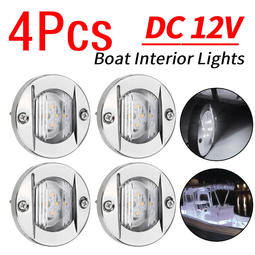 4Pcs Night Fishing Lights Waterproof DC 12V Interior Cabin Light Round for Pontoon Fishing Boat Kayak Sailboat
4Pcs Night Fishing Lights Waterproof DC 12V Interior Cabin Light Round for Pontoon Fishing Boat Kayak Sailboat