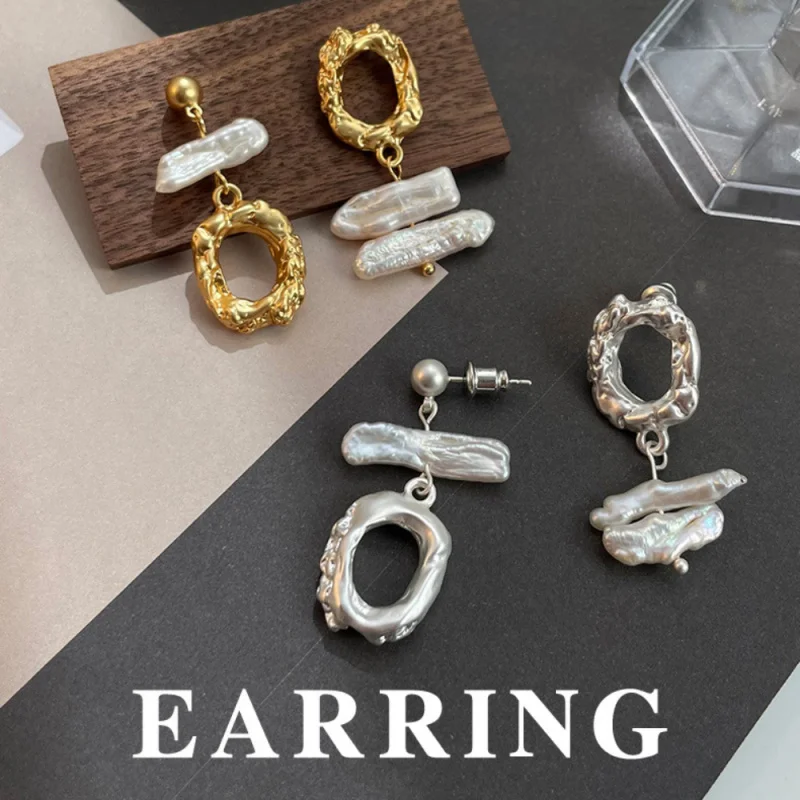 Retro Asymmetrical Freshwater Pearl Earrings Fashion Tiny Ear Jewelry Accessories for Women Daily Party Dating
Retro Asymmetrical Freshwater Pearl Earrings Fashion Tiny Ear Jewelry Accessories for Women Daily Party Dating