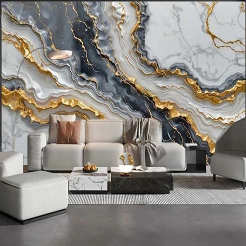 Custom Modern Abstract Marble Wallpaper Mural 3D Wallcoverings Elegant Wall Art Decor Background for Living Room Bedroom Office
Custom Modern Abstract Marble Wallpaper Mural 3D Wallcoverings Elegant Wall Art Decor Background for Living Room Bedroom Office