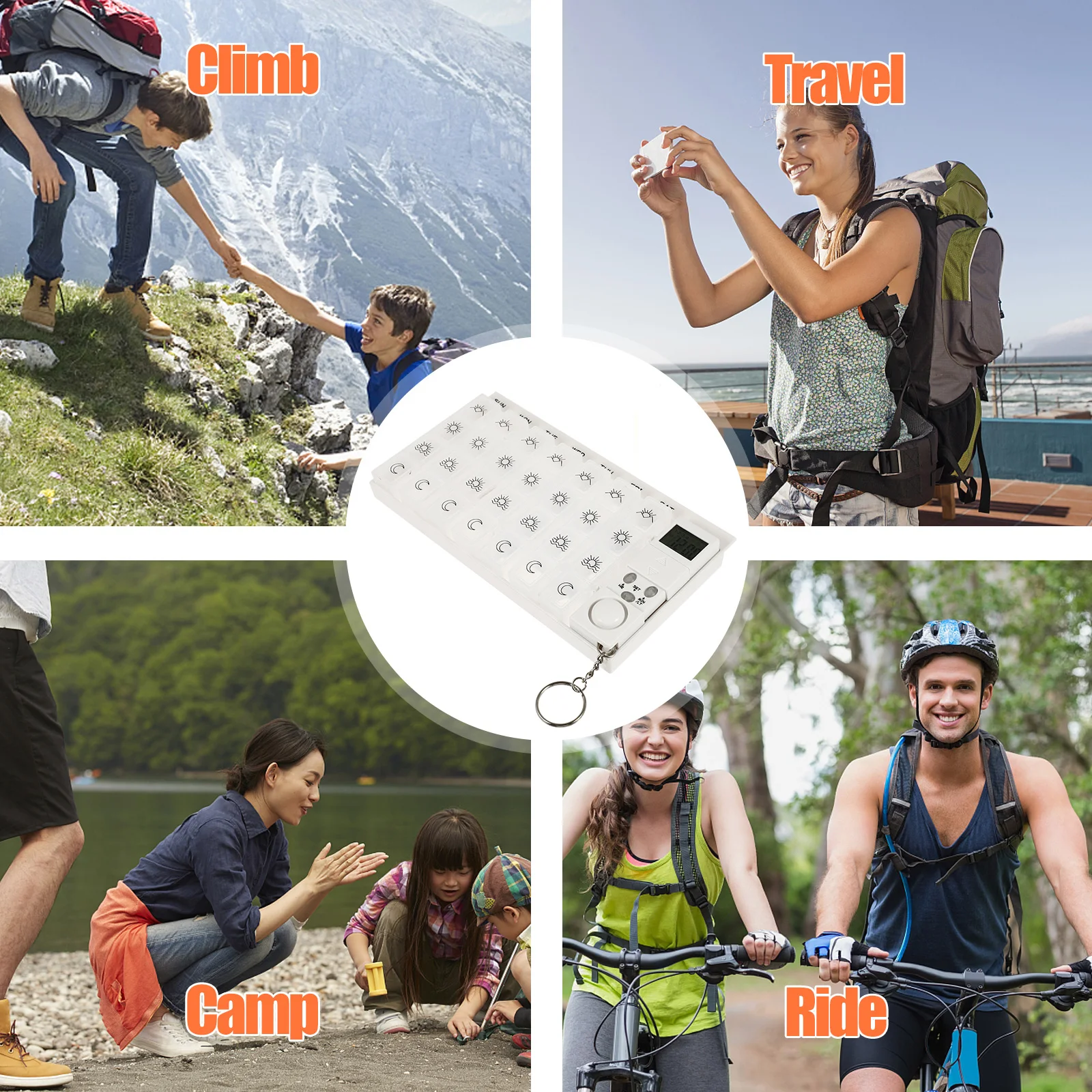Weekly Pill Box 7 Days Large Capacity Portable Timer Removable Travel ganizer Medication Reminder Alarm Clock Pill Container
Weekly Pill Box 7 Days Large Capacity Portable Timer Removable Travel ganizer Medication Reminder Alarm Clock Pill Container