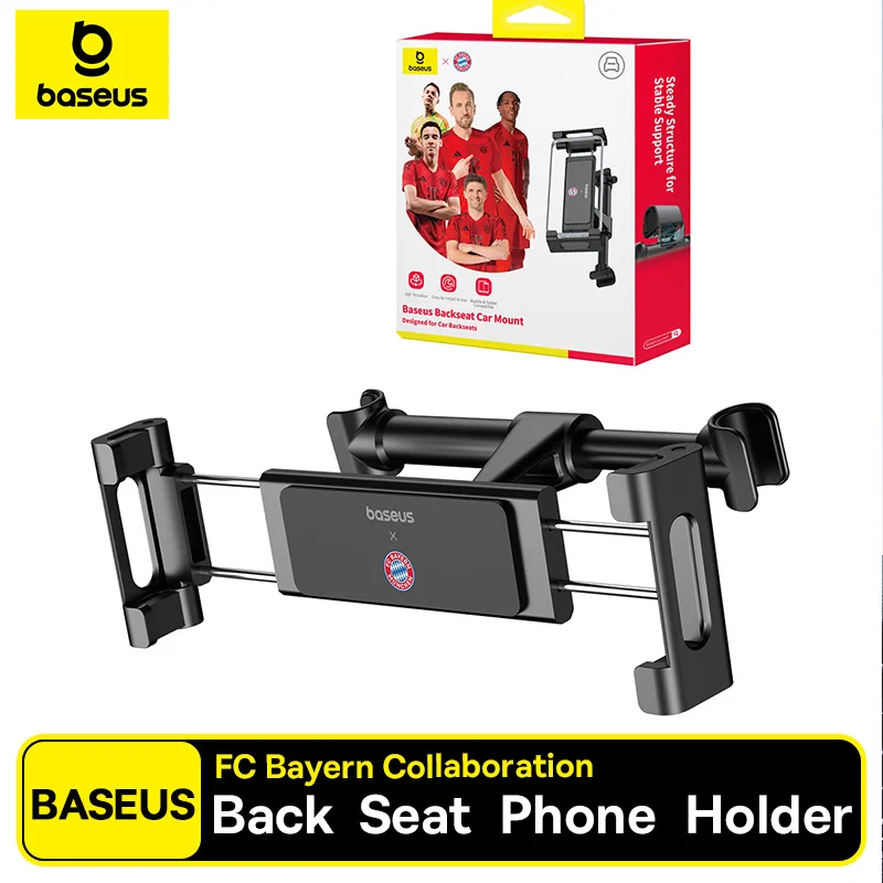 【FC Bayern Collaboration】Baseus Car Back Seat Phone Holder Car Mount Headrest Holder For iPad Backseat Mount For Pad Tablet
【FC Bayern Collaboration】Baseus Car Back Seat Phone Holder Car Mount Headrest Holder For iPad Backseat Mount For Pad Tablet