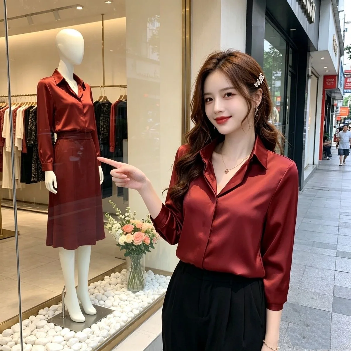 Professional Long Sleeve White Shirt Simulation Design Sensation Top Women's Loose Fit Polyester Spring 2026 Commute Style
Professional Long Sleeve White Shirt Simulation Design Sensation Top Women's Loose Fit Polyester Spring 2026 Commute Style