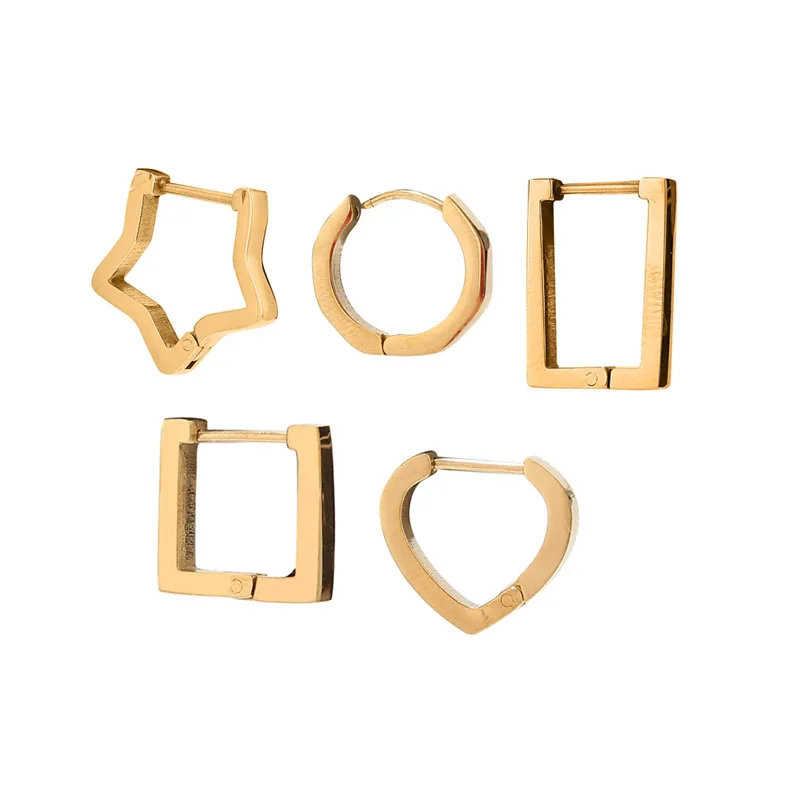 2pcs Stainless Steel Geometric Earrings Trendy Hoop Earrings Irregular Shape Huggie Earrings Ear Cuffs For Jewelry Making
2pcs Stainless Steel Geometric Earrings Trendy Hoop Earrings Irregular Shape Huggie Earrings Ear Cuffs For Jewelry Making