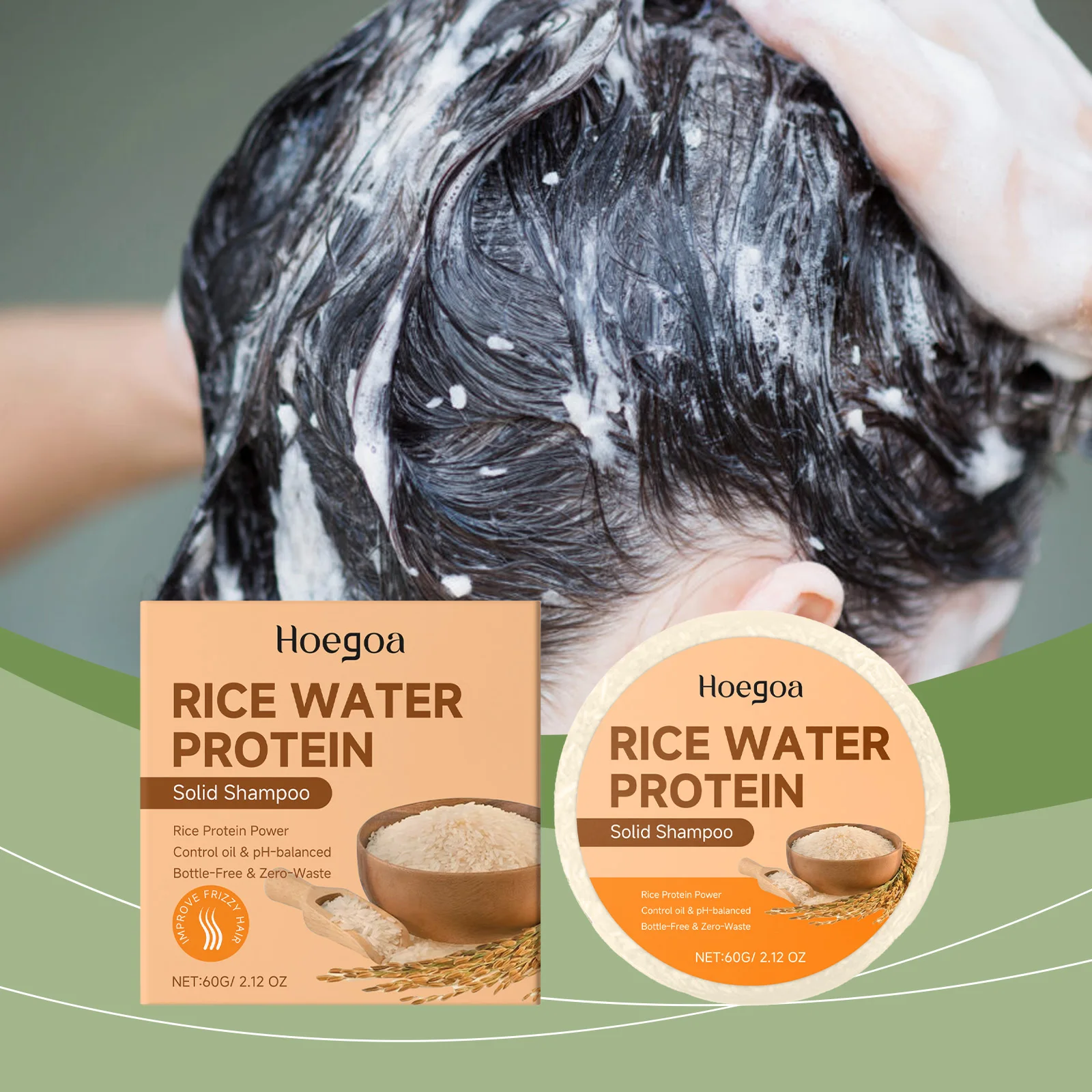 Rice Cleansing Hair Care Bar – Gentle Scalp Clean, Nourishes Hair, Hydrates, Improves Smoothness, Enhances Shine & Freshness
Rice Cleansing Hair Care Bar – Gentle Scalp Clean, Nourishes Hair, Hydrates, Improves Smoothness, Enhances Shine & Freshness