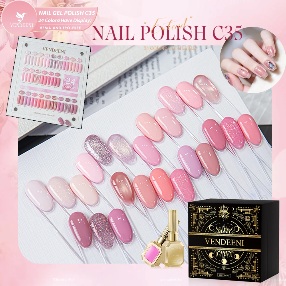 Vendeeni 24 Colors/set Pink Glitter Platinum Cat Eye Gel Nail Polish Sakura Sequins Crystal Magnetic Nail Varnish With Display
Vendeeni 24 Colors/set Pink Glitter Platinum Cat Eye Gel Nail Polish Sakura Sequins Crystal Magnetic Nail Varnish With Display