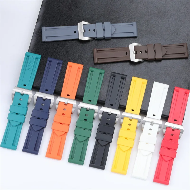 Waterproof Flat Head Silicone Black Strap Stainless Steel Needle Buckle Breathable Rubber Strap 24 22mm
Waterproof Flat Head Silicone Black Strap Stainless Steel Needle Buckle Breathable Rubber Strap 24 22mm