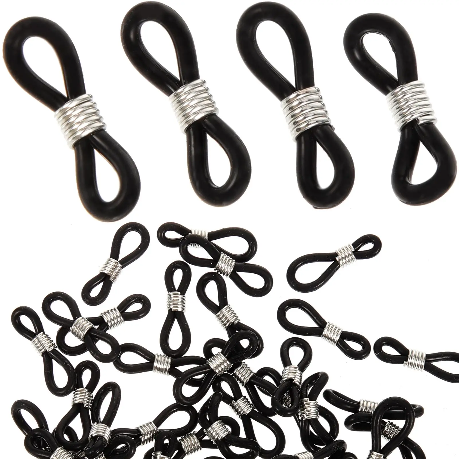 100 Pcs Eyeglass Chain Accessories Anti Slip Holder Rubber Band Glasses Chain Ends Connector Parts Stainless Steel Silicon
100 Pcs Eyeglass Chain Accessories Anti Slip Holder Rubber Band Glasses Chain Ends Connector Parts Stainless Steel Silicon