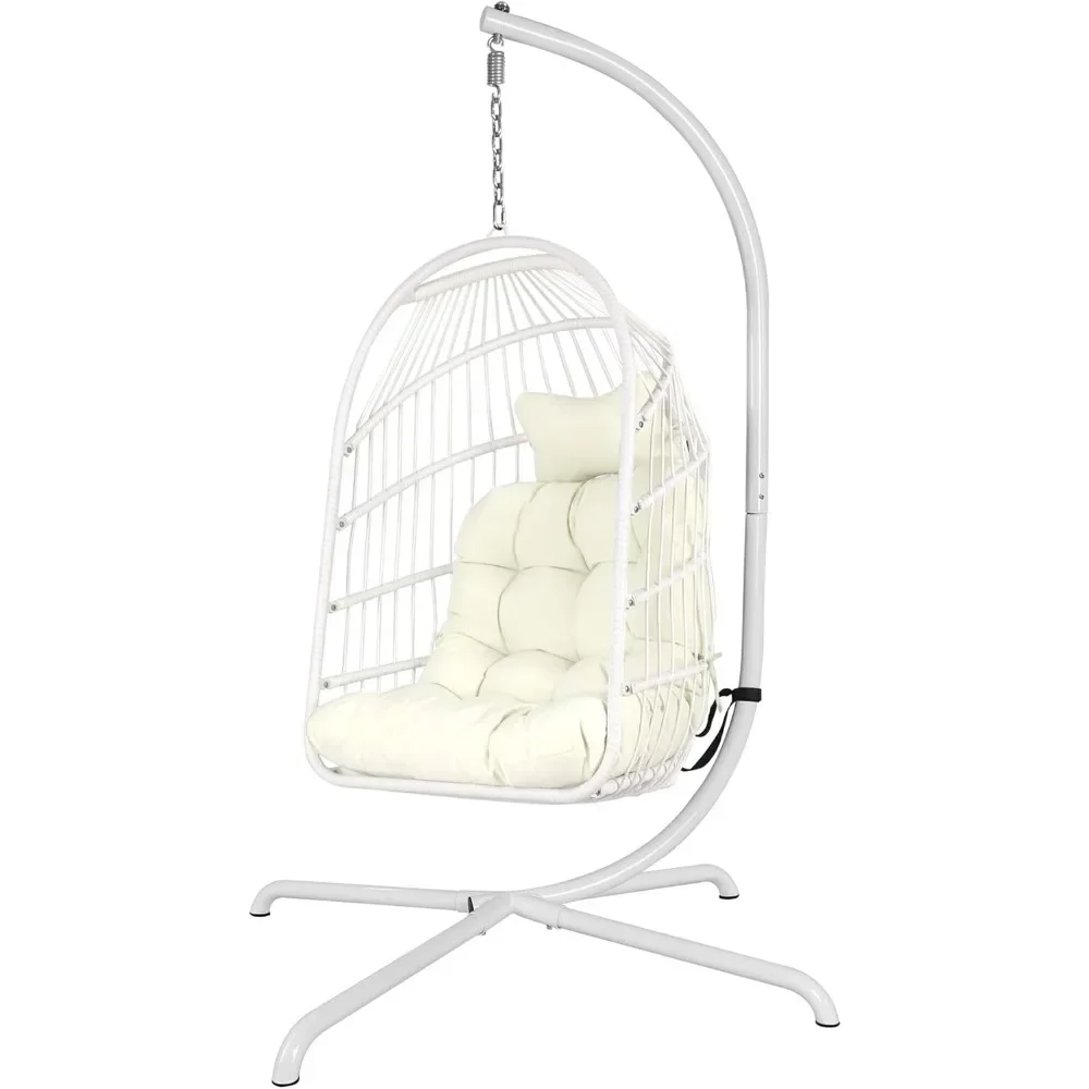 Egg Chair with Ultra Strong Stand and Cushion Foldable Wicker Rattan Hanging Chair Indoor Outdoor Patio Lounging Chairs
Egg Chair with Ultra Strong Stand and Cushion Foldable Wicker Rattan Hanging Chair Indoor Outdoor Patio Lounging Chairs