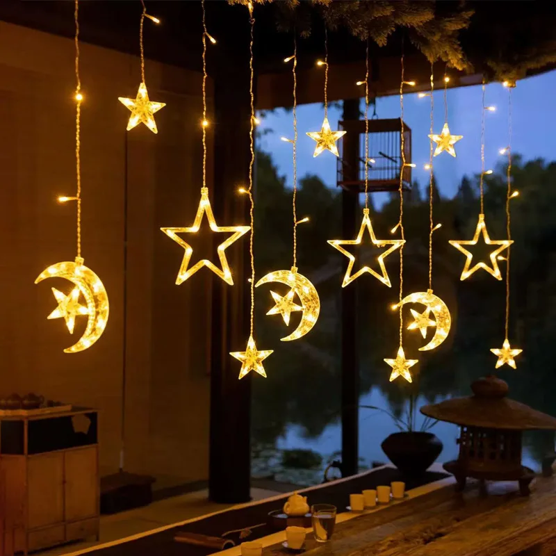 Star lights moon lights flashing string gypsy stars birthday room scene decorations outdoor camping
Star lights moon lights flashing string gypsy stars birthday room scene decorations outdoor camping