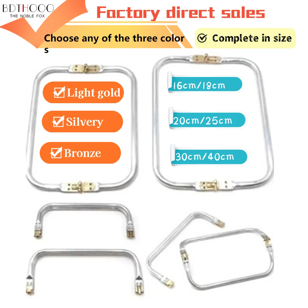 10pcs Light Gold 16cm 18cm 20cm 25cm 30cm 40cm Bag Frame For Purse Doctor Metal Aluminium Tube Handle Accessories Clutch Parts
10pcs Light Gold 16cm 18cm 20cm 25cm 30cm 40cm Bag Frame For Purse Doctor Metal Aluminium Tube Handle Accessories Clutch Parts