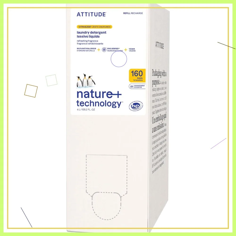 Natural Plant-Based Laundry Detergent Refill, EWG Verified Vegan Soap, Citrus Scent for 160 Loads
Natural Plant-Based Laundry Detergent Refill, EWG Verified Vegan Soap, Citrus Scent for 160 Loads