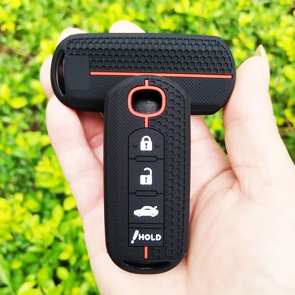Silicone Car Remote Key Case Cover for Mazda 2 3 6 Atenza Axela Demio CX-5 CX5 CX3 CX7 CX-9 2015 2016 2017 2018 2019 Accessories
Silicone Car Remote Key Case Cover for Mazda 2 3 6 Atenza Axela Demio CX-5 CX5 CX3 CX7 CX-9 2015 2016 2017 2018 2019 Accessories