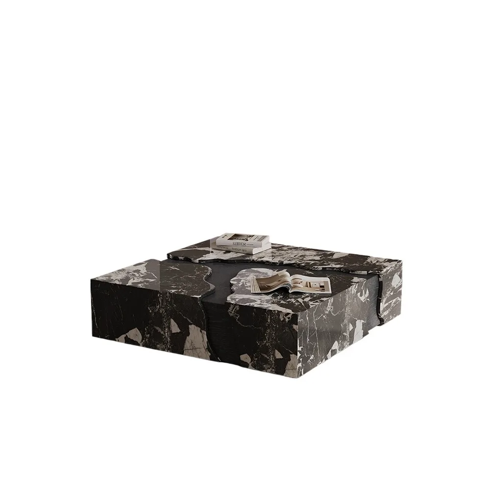 Premium square coffee table minimalist marble veneer light luxury modern simple style living room coffee table
Premium square coffee table minimalist marble veneer light luxury modern simple style living room coffee table