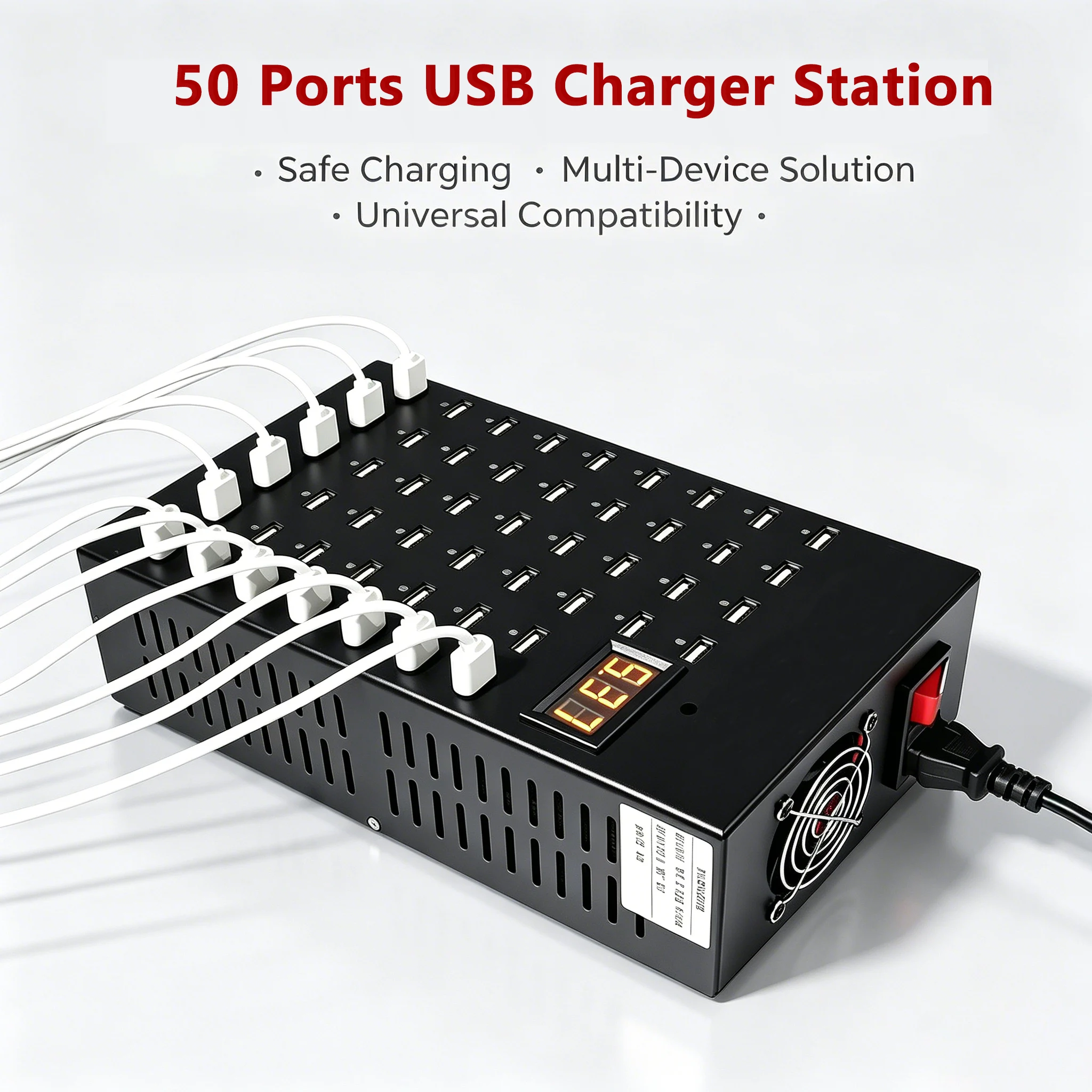 EU/US/UK/AU/JP/IN/BR Plug 400W 50 Ports USB Charger 50-in-1 Smart Charger Desktop Charging Hub For iPhone 17 16 Xiaomi Huawei
EU/US/UK/AU/JP/IN/BR Plug 400W 50 Ports USB Charger 50-in-1 Smart Charger Desktop Charging Hub For iPhone 17 16 Xiaomi Huawei