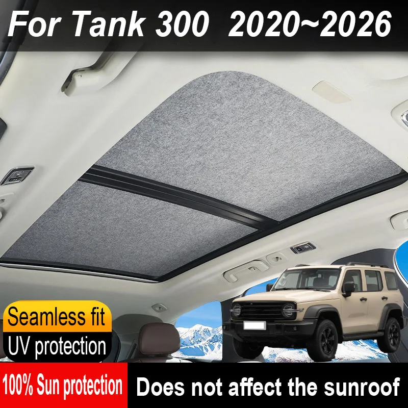 Car Sunroof Insulation Roof Visor For Tank 300 2020~2026 25 Sun Protection Anti-UV Electrostatic Adsorption Sky Curtain Sunshade
Car Sunroof Insulation Roof Visor For Tank 300 2020~2026 25 Sun Protection Anti-UV Electrostatic Adsorption Sky Curtain Sunshade