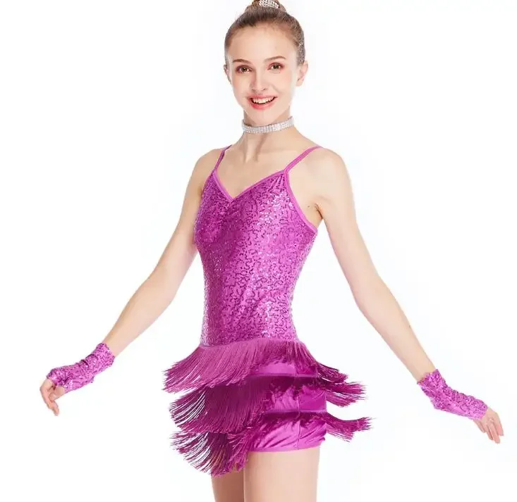 Latin Dance Dress Adult new national standard one body sling tassel stage performance dress
Latin Dance Dress Adult new national standard one body sling tassel stage performance dress