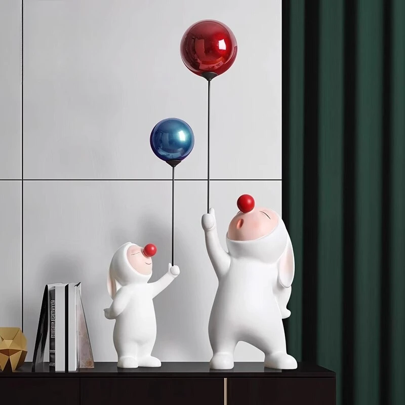 Creative balloon rabbit TV cabinet living room entrance ornament home decoration home decoration high sense
Creative balloon rabbit TV cabinet living room entrance ornament home decoration home decoration high sense