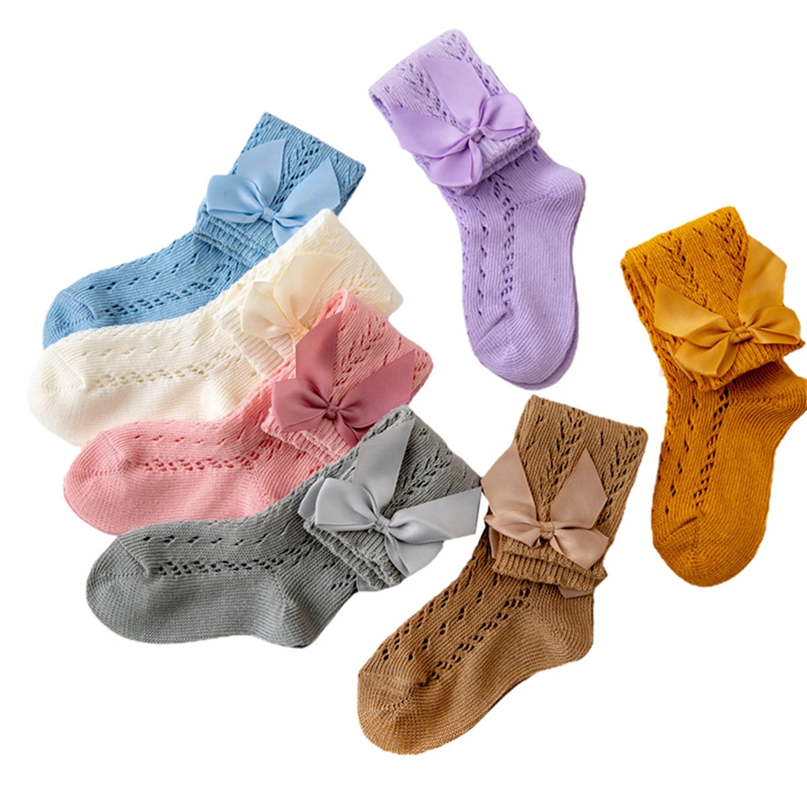 Newest Arrival Toddler Girls Summer Mesh Socks Solid Color Mid Tube Breathable Hollow Bows Princess Socks
Newest Arrival Toddler Girls Summer Mesh Socks Solid Color Mid Tube Breathable Hollow Bows Princess Socks