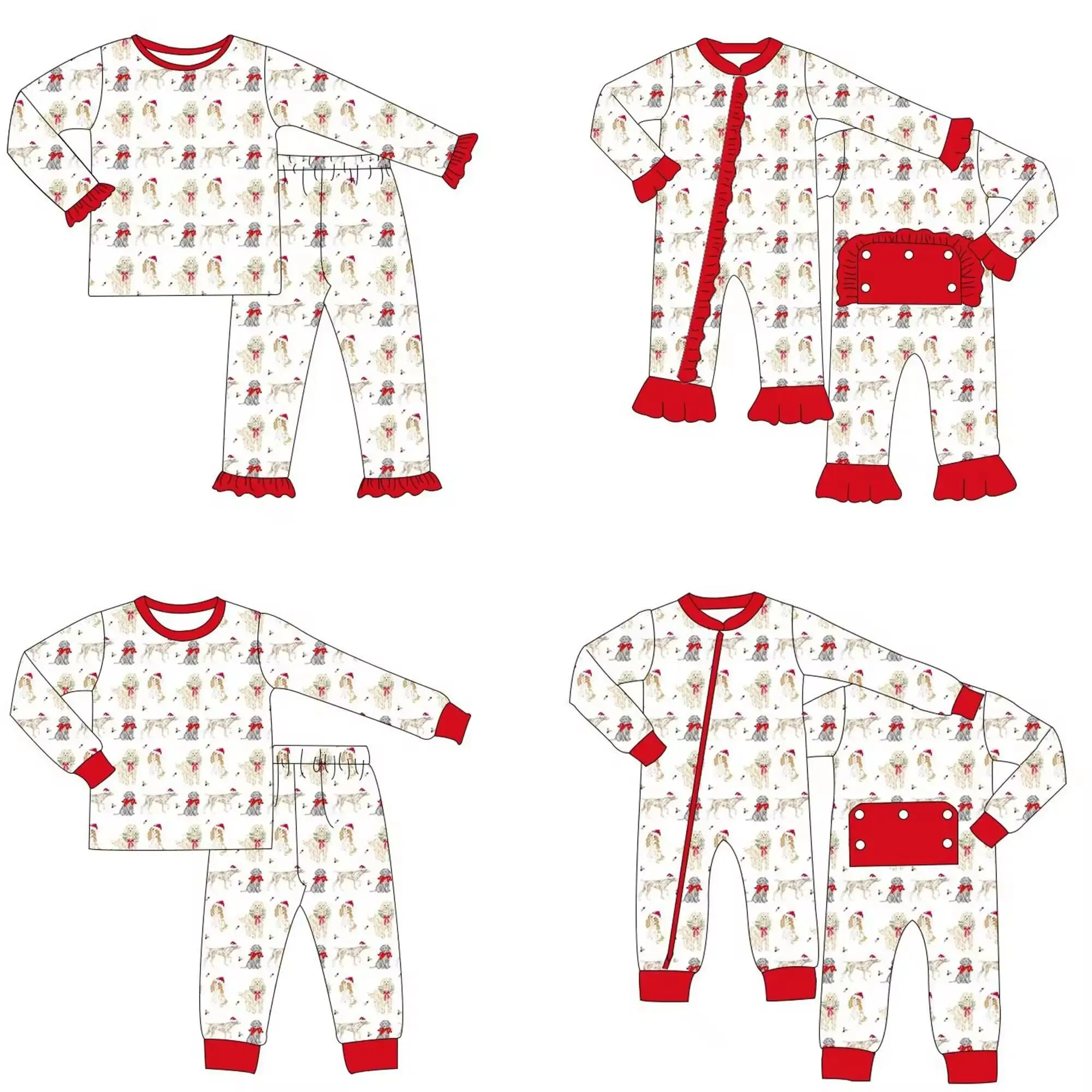 New boutique children set Christmas long-sleeved lace dog Christmas hat printed trousers lace girl boy pajamas set baby jumpsuit
New boutique children set Christmas long-sleeved lace dog Christmas hat printed trousers lace girl boy pajamas set baby jumpsuit