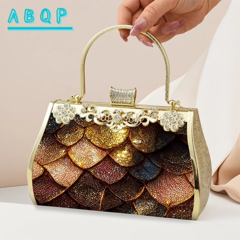 Dinner Party Women's Bags Luxury Brand Diamond-Encrusted Sparkling Dinner Party Women's Handbags Retro Shiny Women's Handbags
Dinner Party Women's Bags Luxury Brand Diamond-Encrusted Sparkling Dinner Party Women's Handbags Retro Shiny Women's Handbags