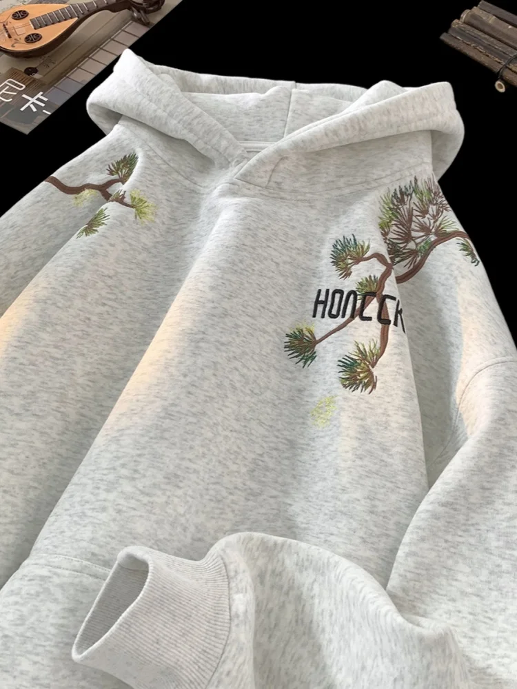 Heavyweight Hoodie Men's Autumn Winter American Retro Embroidery Couple Jaet Teen Casual Sports Top Trendy Cotton Polyester
Heavyweight Hoodie Men's Autumn Winter American Retro Embroidery Couple Jaet Teen Casual Sports Top Trendy Cotton Polyester