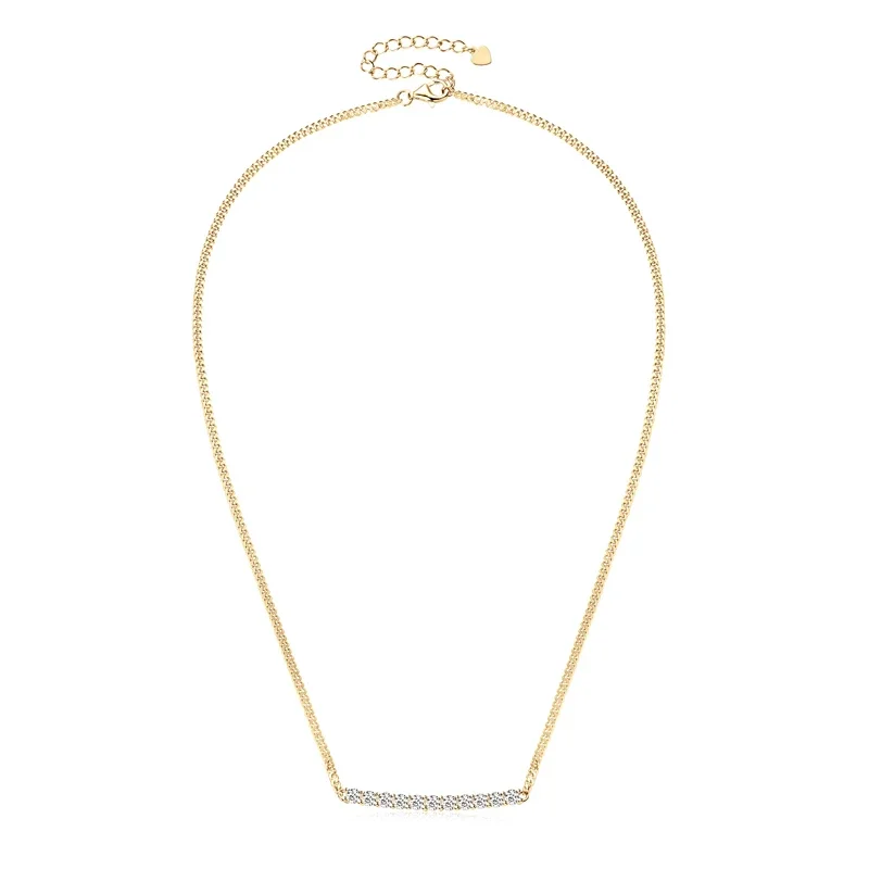 1.1cttw All Moissanite Necklace for Women Curved Bar Smile Necklace Choker 100% Silver 925 Quality Jewelry Christmas Gifts
1.1cttw All Moissanite Necklace for Women Curved Bar Smile Necklace Choker 100% Silver 925 Quality Jewelry Christmas Gifts