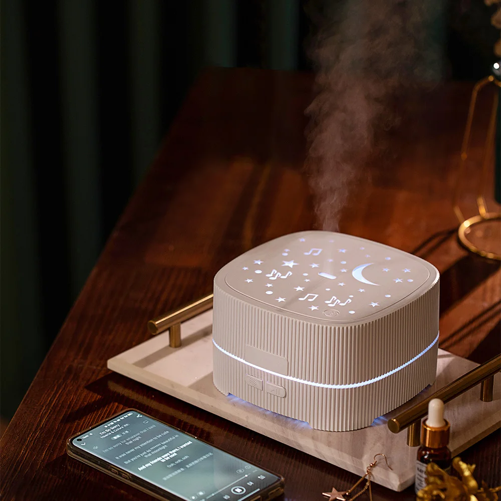 500ML Ultrasonic Air Essential Oil USB Humidifier Music Player 7 LED Colors Fragrance Aroma Diffuser With BT Speaker Night Light
500ML Ultrasonic Air Essential Oil USB Humidifier Music Player 7 LED Colors Fragrance Aroma Diffuser With BT Speaker Night Light