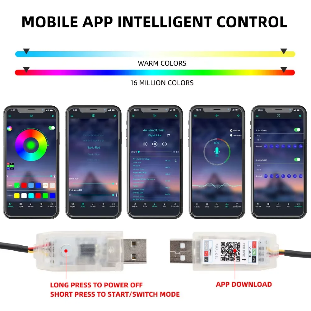 1 Set Dashboard Atmosphere Light 1in1 1in2 Central Control Decorative Light USB Symphony Dynamic Color APP Remote Control
1 Set Dashboard Atmosphere Light 1in1 1in2 Central Control Decorative Light USB Symphony Dynamic Color APP Remote Control