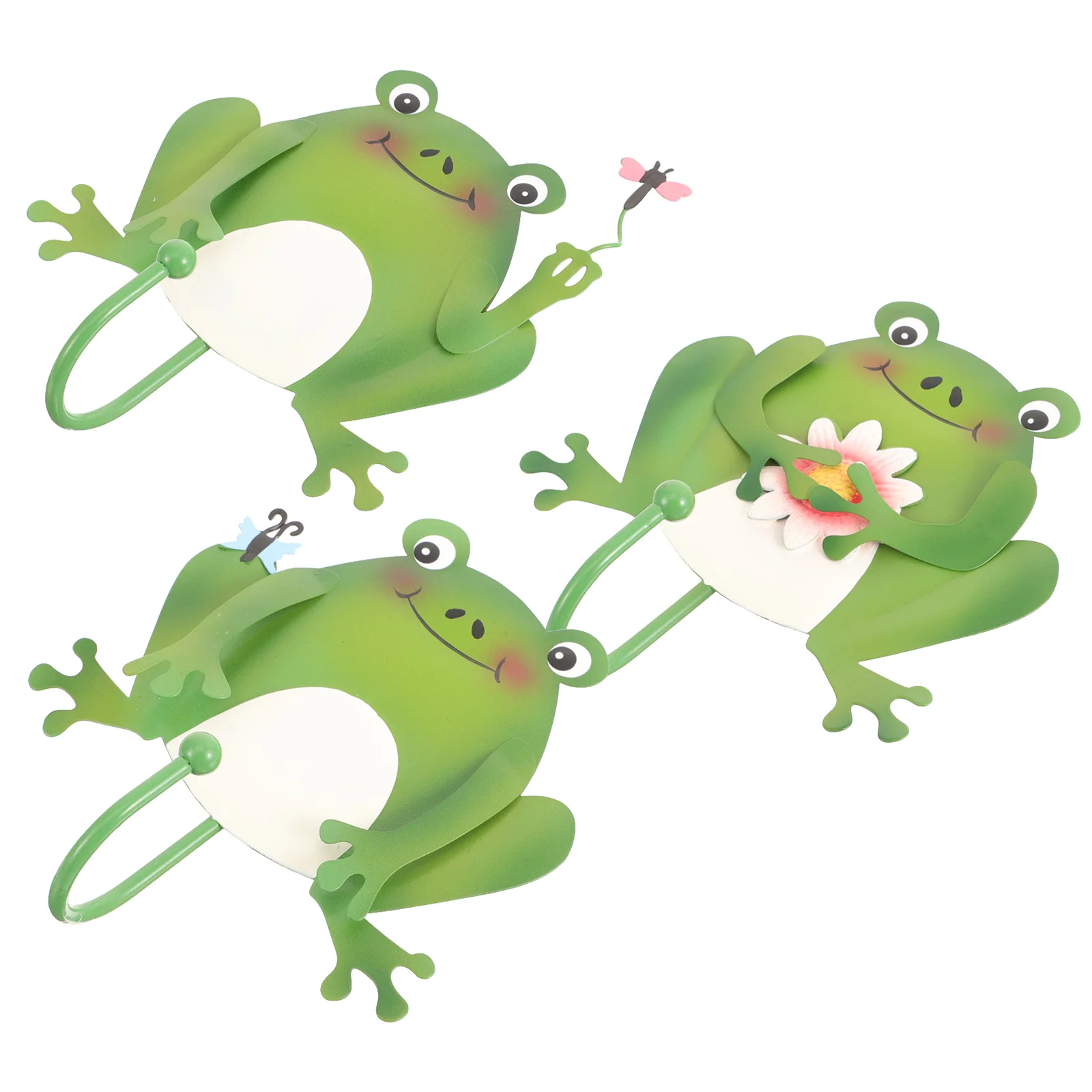 3 Pcs Wall Decoration Hooks Adorable Cartoon Frog Design Multi Functional Key Hooks for Hanging Hats Bags Kitchen Bathroom
3 Pcs Wall Decoration Hooks Adorable Cartoon Frog Design Multi Functional Key Hooks for Hanging Hats Bags Kitchen Bathroom