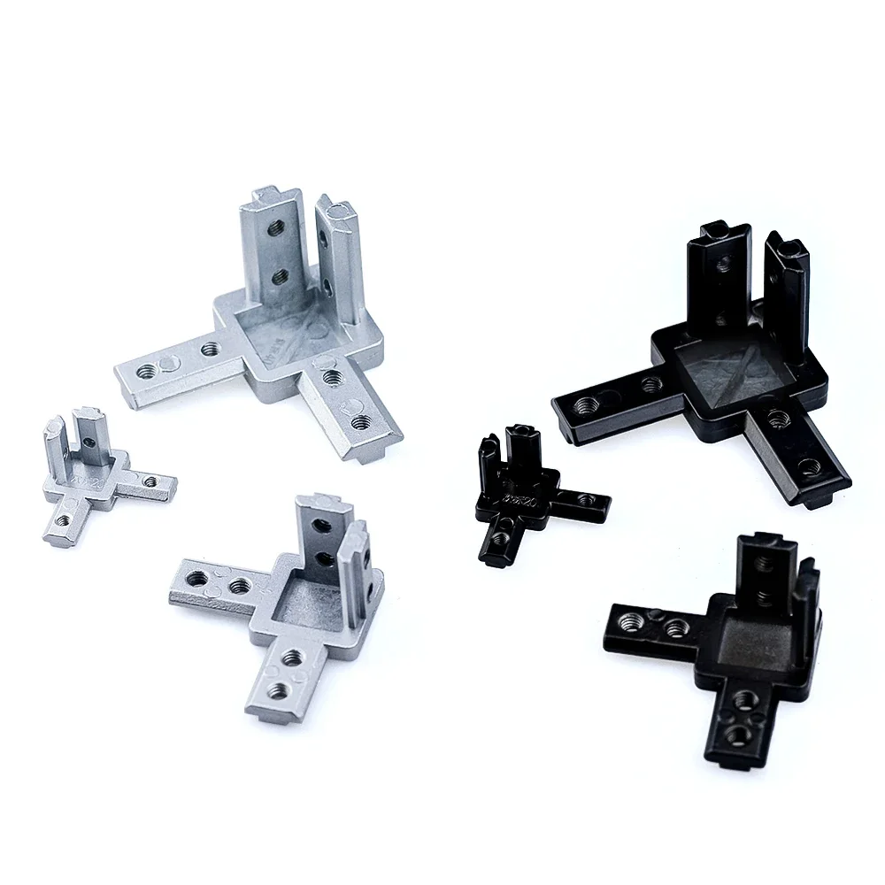 8pcs/Lot 3-Way End Corner Bracket Connector for Aluminum Extrusion Profile with Screws for 2020 3030 4040 Series V Slot
8pcs/Lot 3-Way End Corner Bracket Connector for Aluminum Extrusion Profile with Screws for 2020 3030 4040 Series V Slot