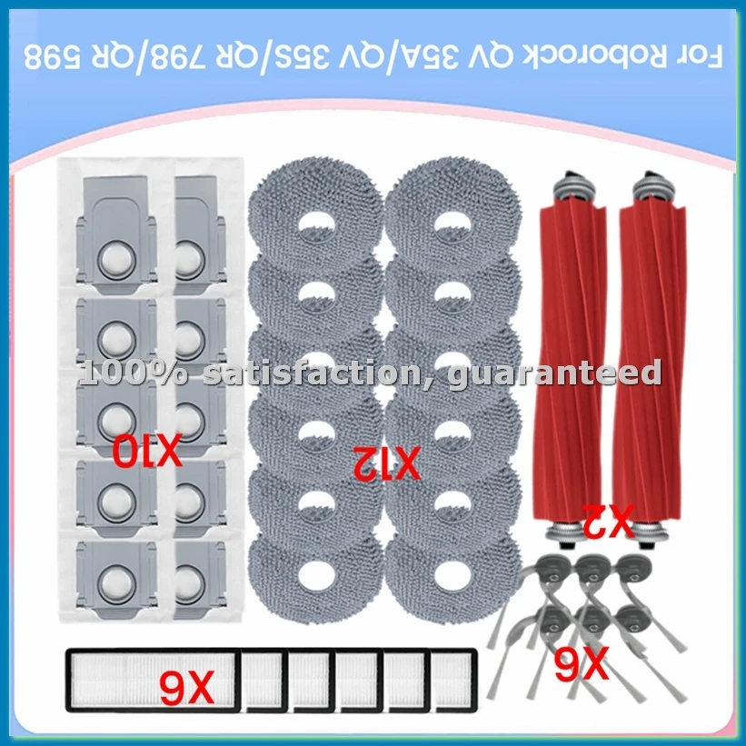 36PCS Brush HEPA Filter Mop Cloth Dust Bag for 35A/ 35S/QR 798/QR 598 Vacuum Cleaner Replacement Parts-ABRM
36PCS Brush HEPA Filter Mop Cloth Dust Bag for 35A/ 35S/QR 798/QR 598 Vacuum Cleaner Replacement Parts-ABRM
