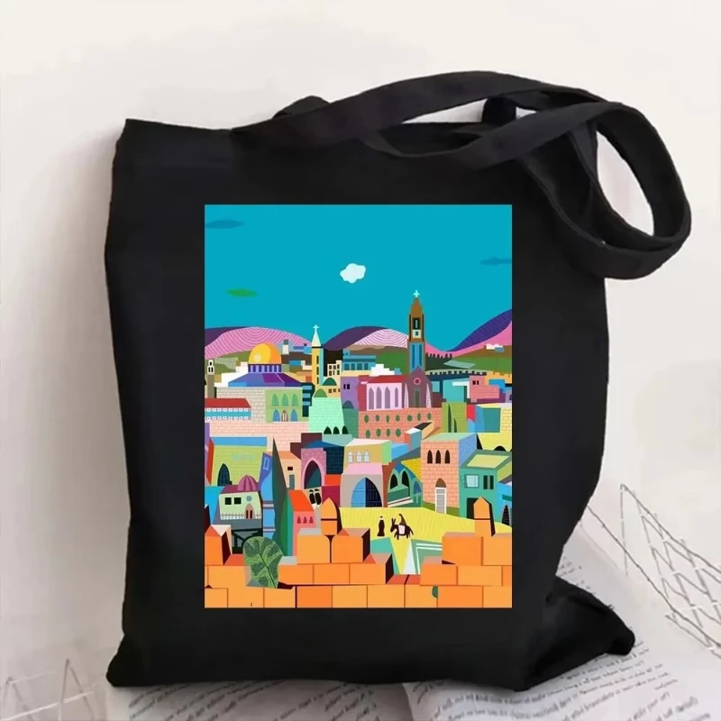Cityscape Printed Canvas Tote Bag Colorful Architectural Art Designs Ideal for Travel Lovers Trendy Eco-Friendly Carryall
Cityscape Printed Canvas Tote Bag Colorful Architectural Art Designs Ideal for Travel Lovers Trendy Eco-Friendly Carryall