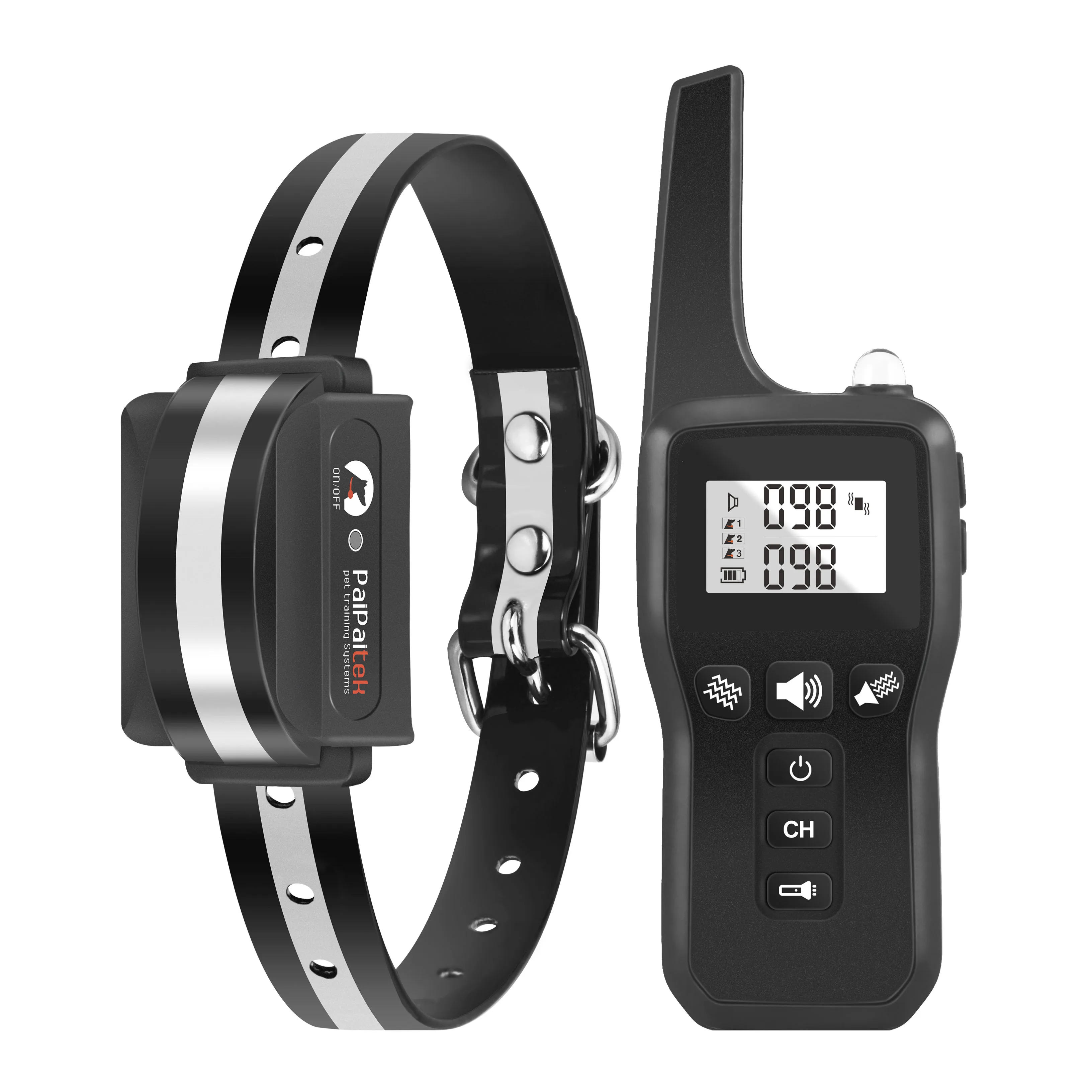 Paipaitek No Shock Dog Training Collar with Remote Anti Bark Pet Dog Training Collar Vibration Bark Control Adjustable Collar
Paipaitek No Shock Dog Training Collar with Remote Anti Bark Pet Dog Training Collar Vibration Bark Control Adjustable Collar