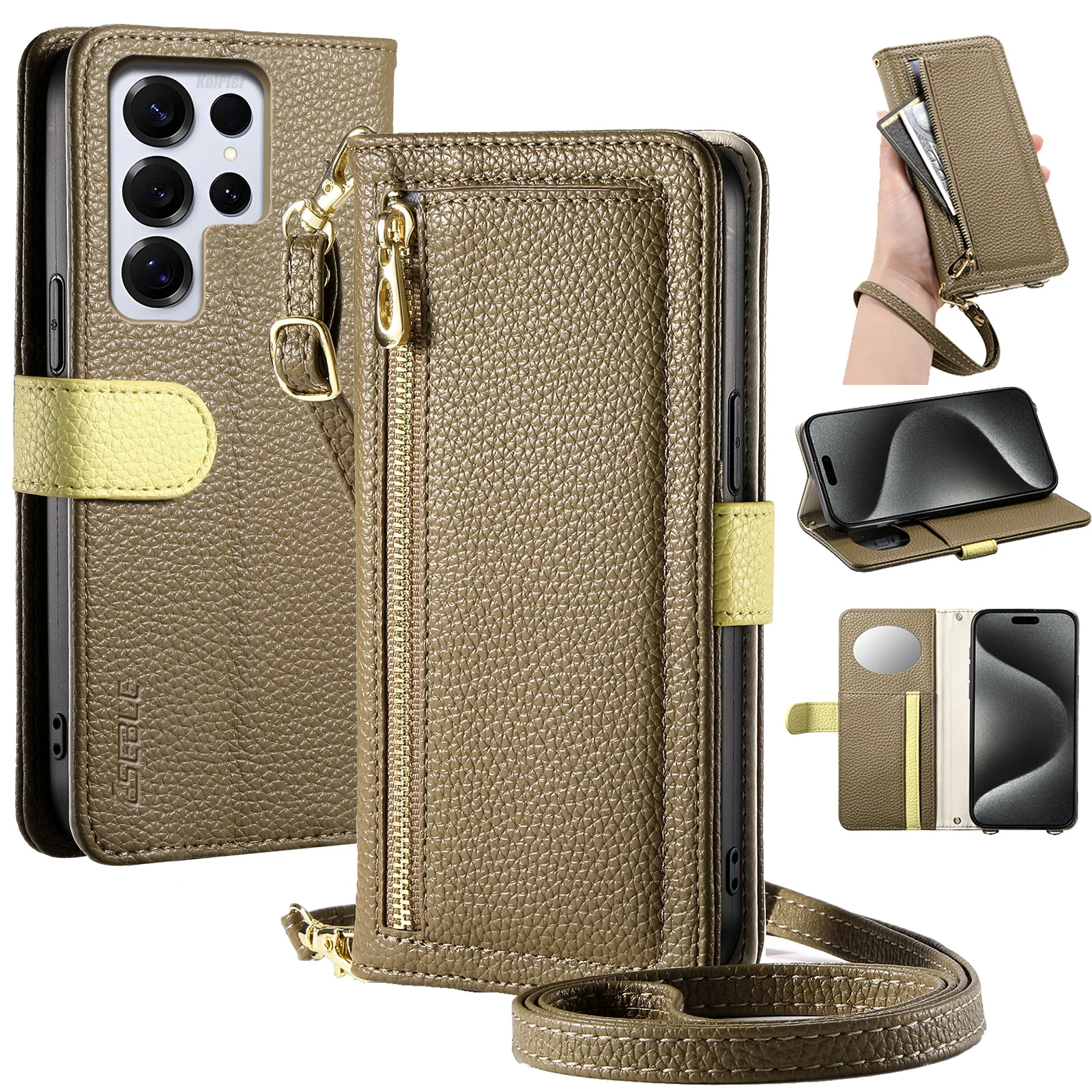 Кожаный чехол-кошелек через плечо для телефона с несколькими слотами для карт для Samsung Galaxy S25 Ultra S24 S23 S25 + флип-чехол
Кожаный чехол-кошелек через плечо для телефона с несколькими слотами для карт для Samsung Galaxy S25 Ultra S24 S23 S25 + флип-чехол