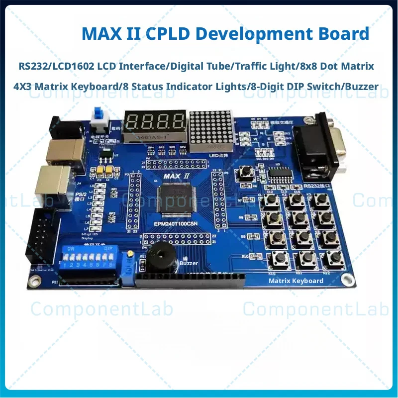 For Altera MAX II CPLD EPM240T100 Development Board Learning Experiment Circuit Module
For Altera MAX II CPLD EPM240T100 Development Board Learning Experiment Circuit Module
