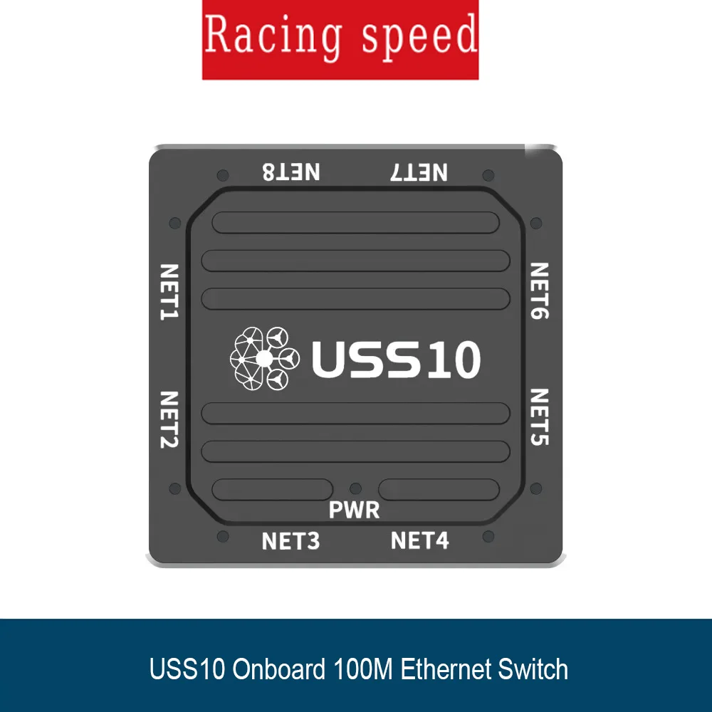 UTMSYS USS10 Onboard 100M Ethernet Switch 8 Ports GH1.25 Interface 5-12V Network Switching Module for UAV Drone Flight Controlle
UTMSYS USS10 Onboard 100M Ethernet Switch 8 Ports GH1.25 Interface 5-12V Network Switching Module for UAV Drone Flight Controlle