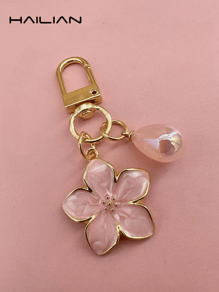 1pc Alloy Material Sakura Flower Keyring, Lightweight And Ethereal Sakura Design With Multicolor Pearls, Suitable For Women As D
1pc Alloy Material Sakura Flower Keyring, Lightweight And Ethereal Sakura Design With Multicolor Pearls, Suitable For Women As D