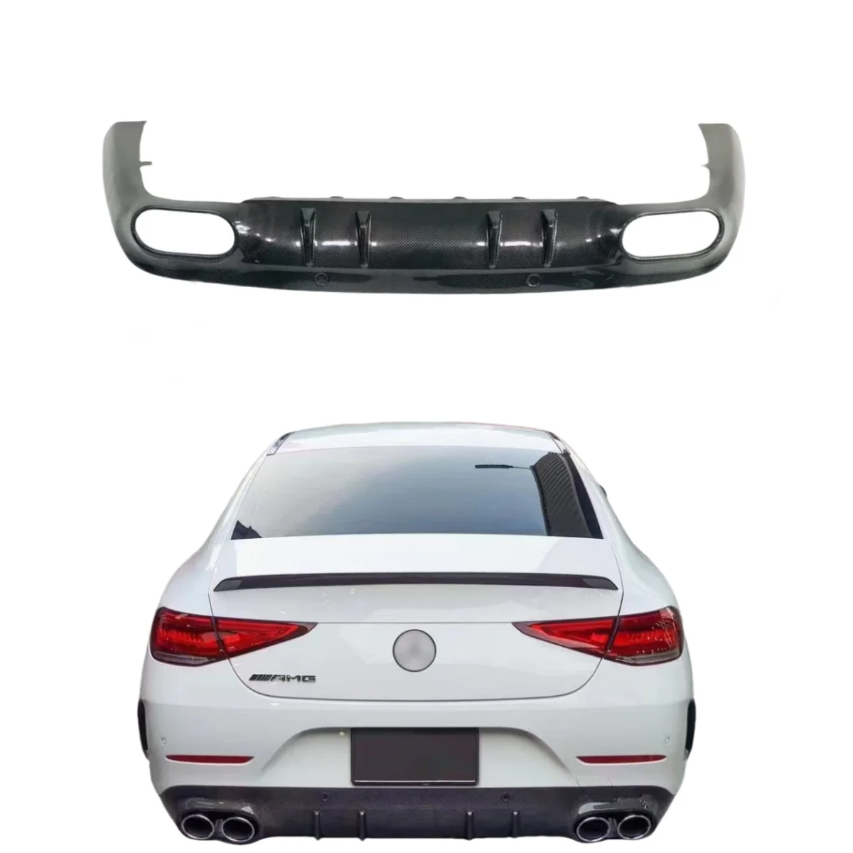 W257 B Style Car Part Carbon Fiber Rear Bumper Diffuser For Mercedes Benz CLS W257 2018-2019
W257 B Style Car Part Carbon Fiber Rear Bumper Diffuser For Mercedes Benz CLS W257 2018-2019
