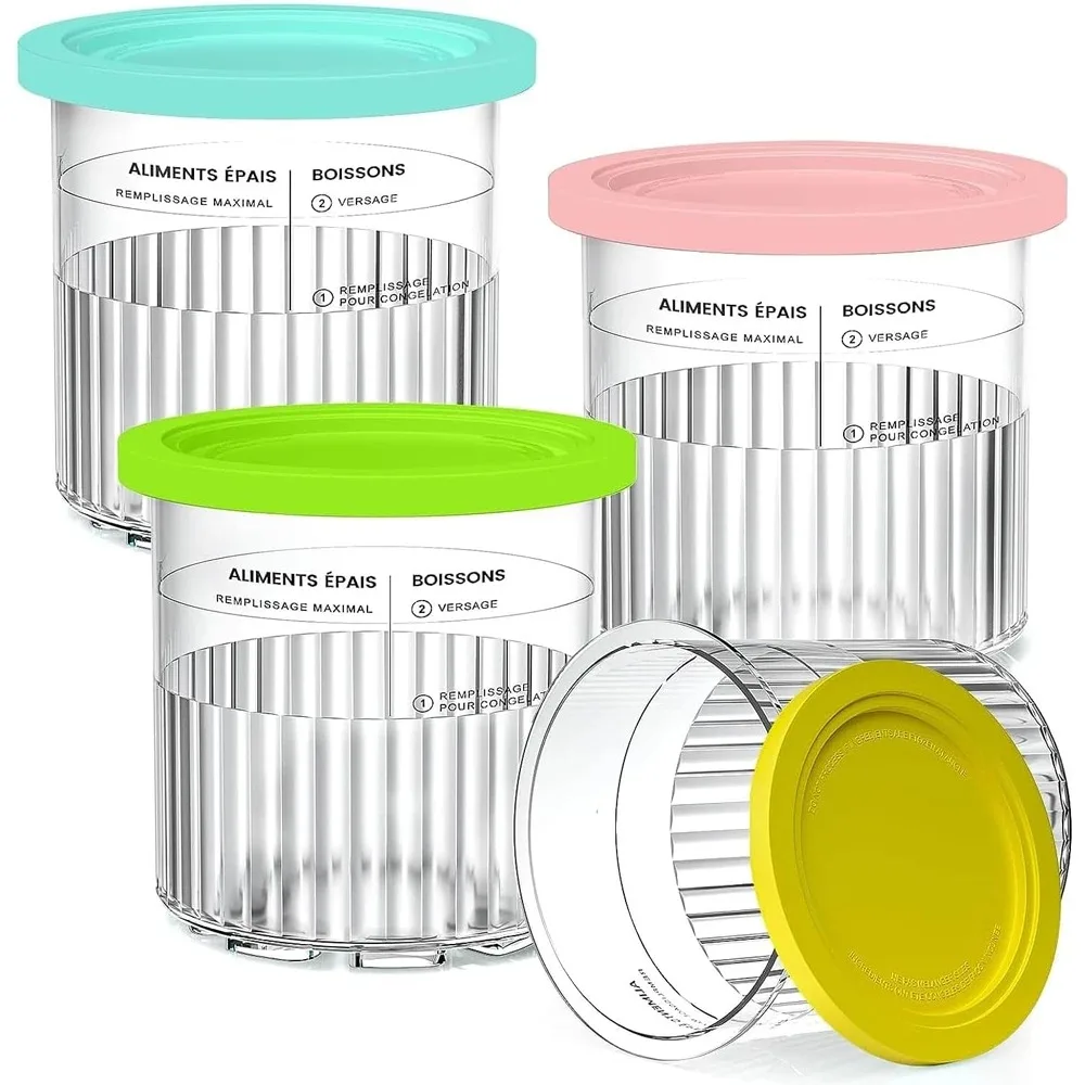 4Pcs Ice Cream Container Cup For Ninja NC501 And Lids Replacement Compatible with NC501/NC500 Series
4Pcs Ice Cream Container Cup For Ninja NC501 And Lids Replacement Compatible with NC501/NC500 Series
