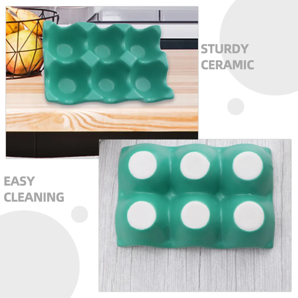 3Pcs Ceramic Egg Tray Compact Egg Holder Storage Rack Nonslip Base for Kitchen Fridge Home Kitchenware
3Pcs Ceramic Egg Tray Compact Egg Holder Storage Rack Nonslip Base for Kitchen Fridge Home Kitchenware