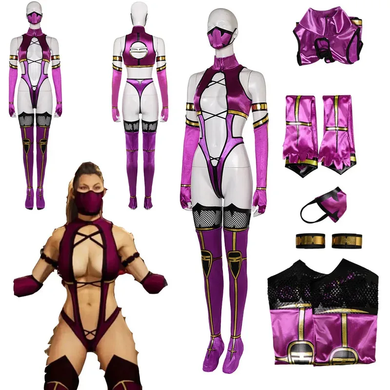 Game Mortal Kombat Mileena Cosplay Women Sexy Jumpsuit Costume For Adult Disguise Outfits Mask Halloween Carnival Roleplay Suit
Game Mortal Kombat Mileena Cosplay Women Sexy Jumpsuit Costume For Adult Disguise Outfits Mask Halloween Carnival Roleplay Suit
