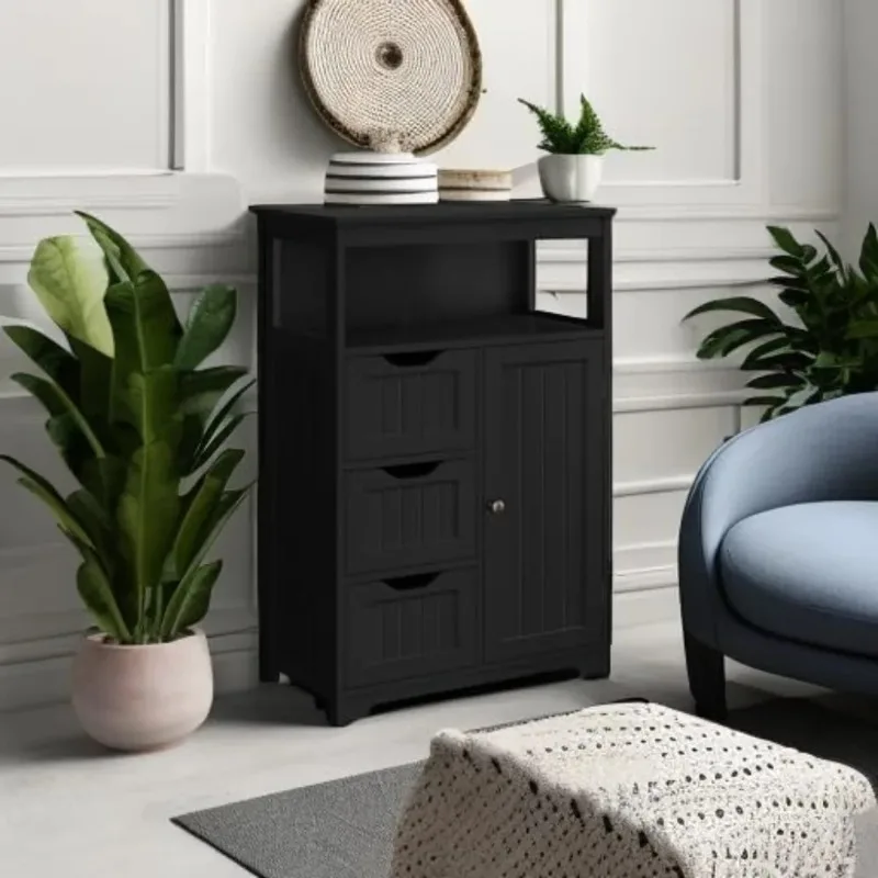 Bathroom Floor Cabinet, Free Standing Wooden Storage Cabinet Multiple Tiers Storage Organizer for Bathroom/Living Room/Entryway
Bathroom Floor Cabinet, Free Standing Wooden Storage Cabinet Multiple Tiers Storage Organizer for Bathroom/Living Room/Entryway