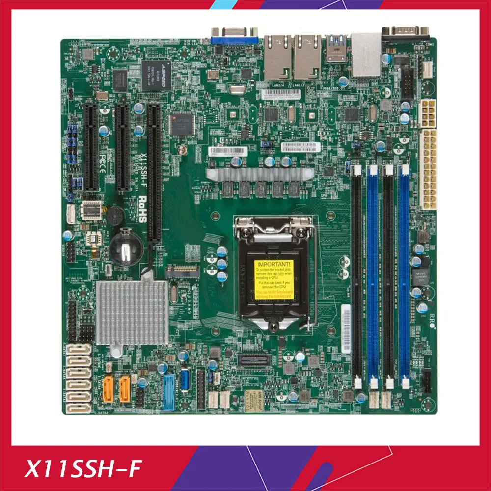 X11SSH-F промышленная материнская плата для сервера Supermicro с одной розеткой E3-1200v6v5 M-ATX C236 Dual GbE LAN SATA3 LGA 1151
X11SSH-F промышленная материнская плата для сервера Supermicro с одной розеткой E3-1200v6v5 M-ATX C236 Dual GbE LAN SATA3 LGA 1151