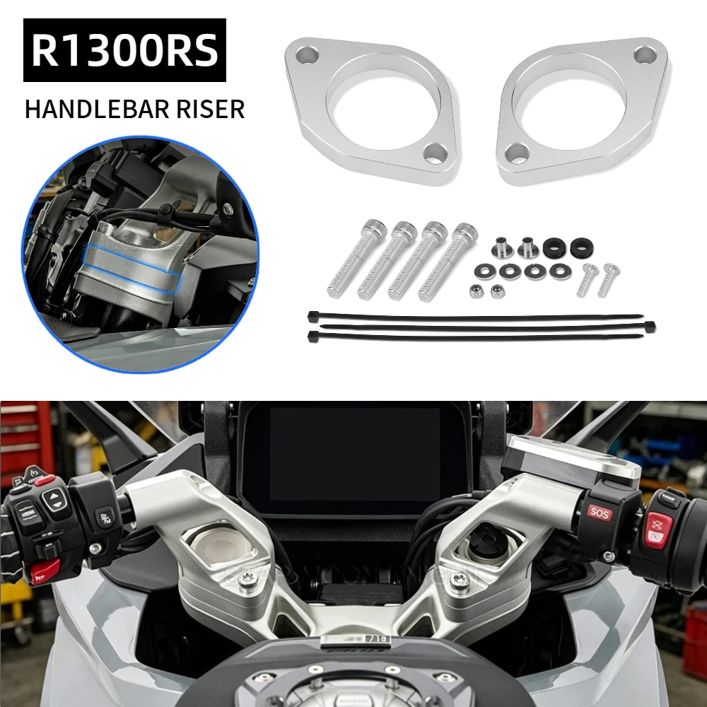 R1300RS 2025 2026 Handlebar Riser For BMW R 1300 RS R 1300RS Motorcycle CNC Aluminum Handle Bar Risers Mount Heighten Increase
R1300RS 2025 2026 Handlebar Riser For BMW R 1300 RS R 1300RS Motorcycle CNC Aluminum Handle Bar Risers Mount Heighten Increase