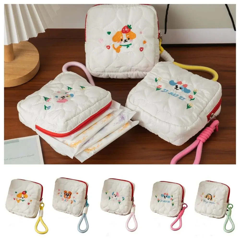 Ins Style Embroidery Dog Cosmetic Bag Large Capacity Zipper Sanitary Napkin Storage Bag With Pendant Rope Square Coin Purse
Ins Style Embroidery Dog Cosmetic Bag Large Capacity Zipper Sanitary Napkin Storage Bag With Pendant Rope Square Coin Purse