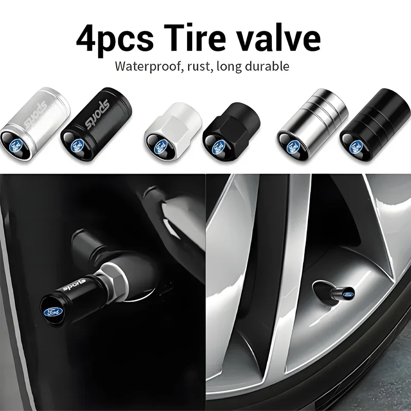 4Pcs Car Accessories Metal Alloy Logo Tire Valve Tyre Stem Air Caps For Ford Ranger Focus Kuga Mustang Mondeo Fusion Esco Badge
4Pcs Car Accessories Metal Alloy Logo Tire Valve Tyre Stem Air Caps For Ford Ranger Focus Kuga Mustang Mondeo Fusion Esco Badge