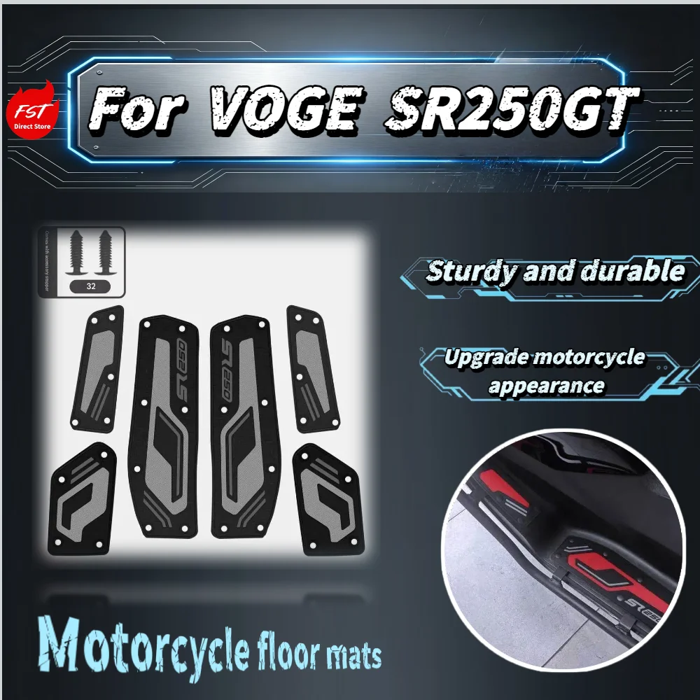 For VOGE SR250GT Precise Mold Footrest Floor Mat, Dustproof Anti-slip Pedal Plate Original Position Install Accessories
For VOGE SR250GT Precise Mold Footrest Floor Mat, Dustproof Anti-slip Pedal Plate Original Position Install Accessories